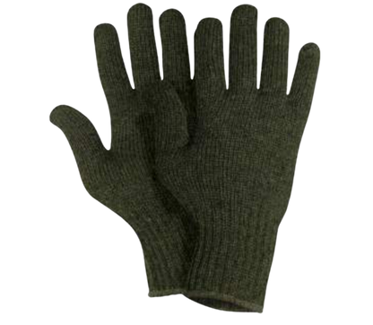 100% Wool Hat, Scarf & Glove Set (Olive Green)