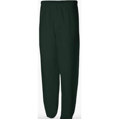 Sweatpants w/Pockets 100% Cotton (Green)