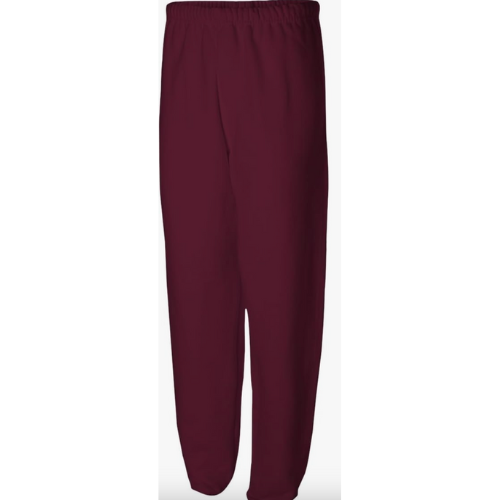 Sweatpants w/Pockets 100% Cotton (Maroon)