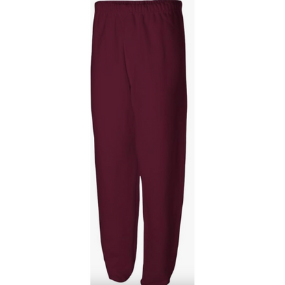 Sweatpants w/Pockets 100% Cotton (Maroon)