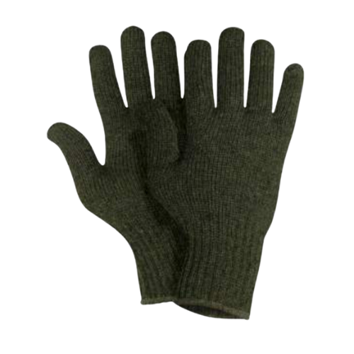 100% Wool Gloves (Olive Green)