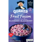 Quaker Instant Oatmeal, Fruit Fusion Blueberry Blackberry, , 8.4oz, 6pk