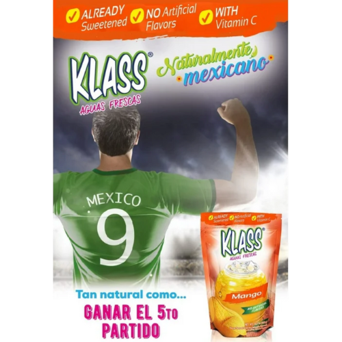 Klass Aguas Frescas Mango, Drink Mix, 14.1oz