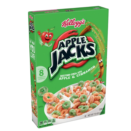 Kellogg's Apple Jacks Original Cold Breakfast Cereal, 7.9oz