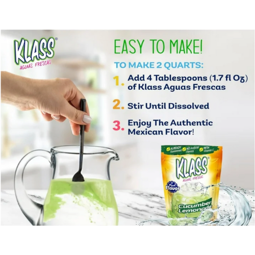 Klass Aguas Frescas Cucumber Limeade, 14.1oz