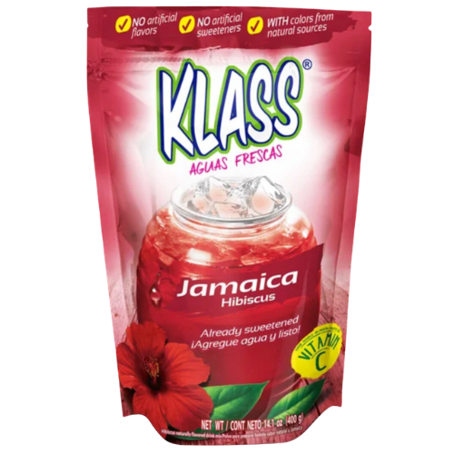 Klass Aguas Frescas Hibiscus,  Drink Mix, 14.1oz