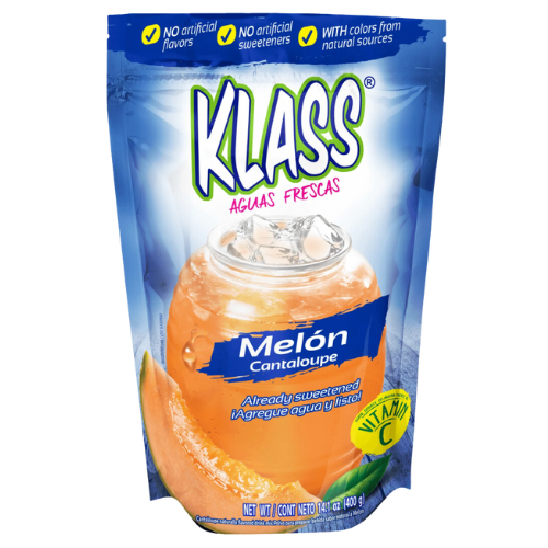 Klass Aguas Frescas Melon, with Vitamin C, Drink Mix, 14.1oz