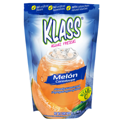 Klass Aguas Frescas Melon, with Vitamin C, Drink Mix, 14.1oz