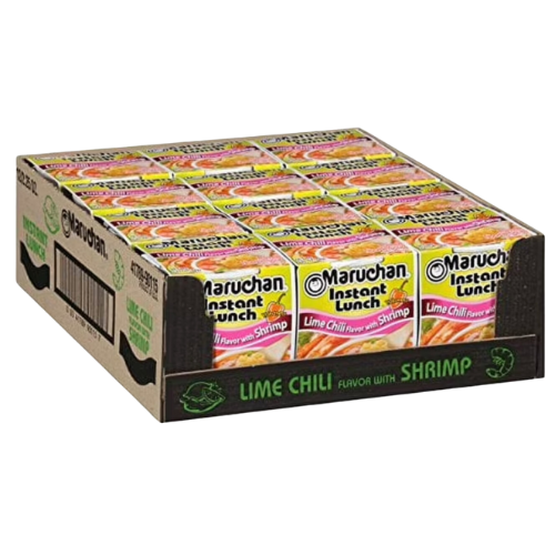 Maruchan Instant Lunch Lime Chili Flavor w/Shrimp, 2.25oz, 12ct