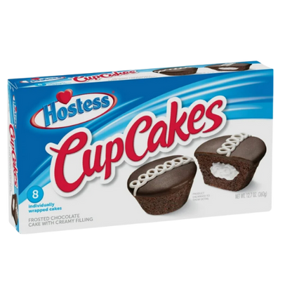 Hostess Chocolate Cup Cakes, Creamy, 8ct, 12.7oz