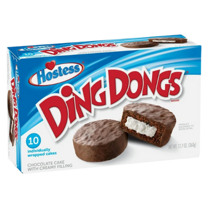 Hostess Chocolate Ding Dongs Snack Cakes - 12.70oz, 10ct