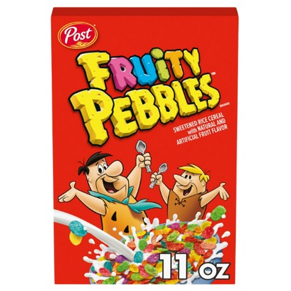 Post Fruity Pebbles, Sweetened Rice Cereal, 11 oz