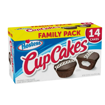 Hostess Chocolate Cupcakes, Chocolate Snack Cakes, Family, 14ct