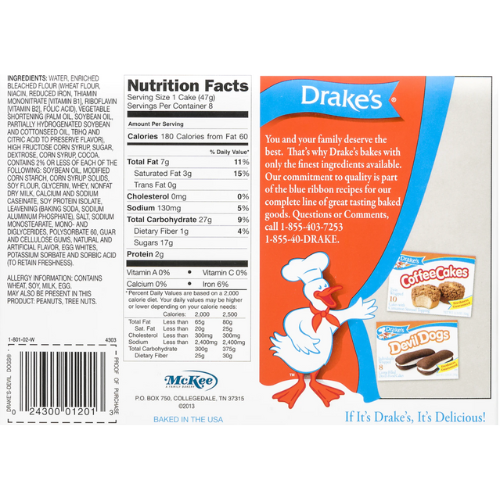 Drake's Devil Dogs - 8 Ct, 13.63oz