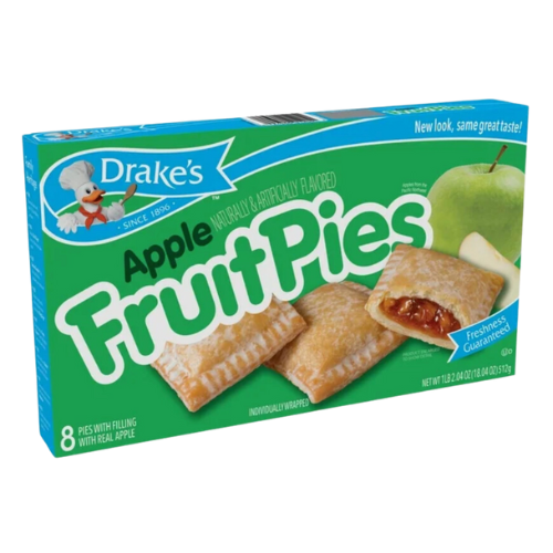 Drake's Apple Fruit Pies, 8ct, 18.04oz