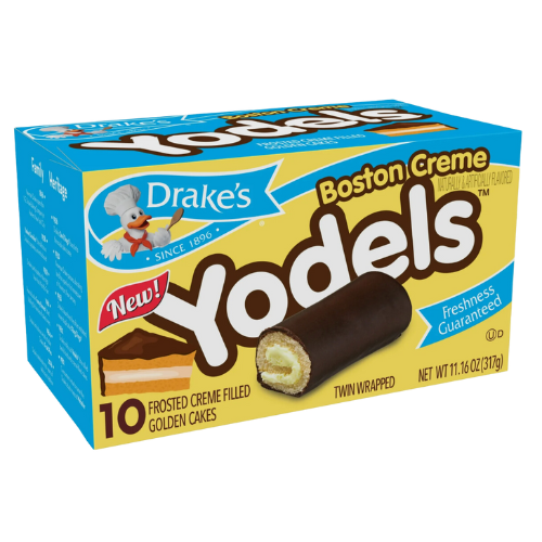 Drake's Boston Creme Yodels, 10ct 10.3oz