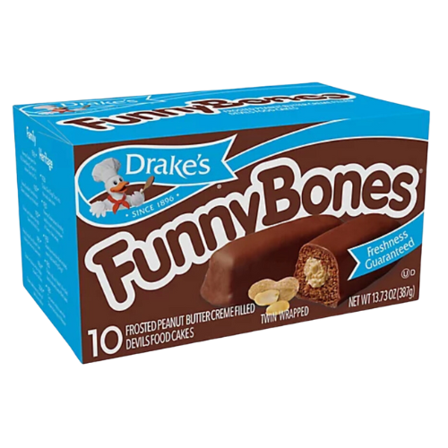 Drake's Cakes Funny Bones, 10 cakes, 13.03oz