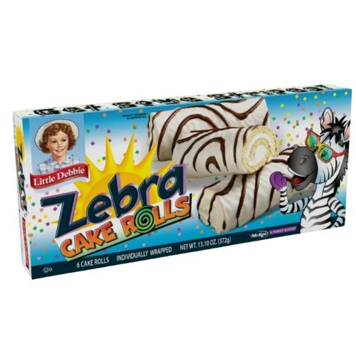 Little Debbie Zebra Cake Rolls, 6 ct, 13.10 oz