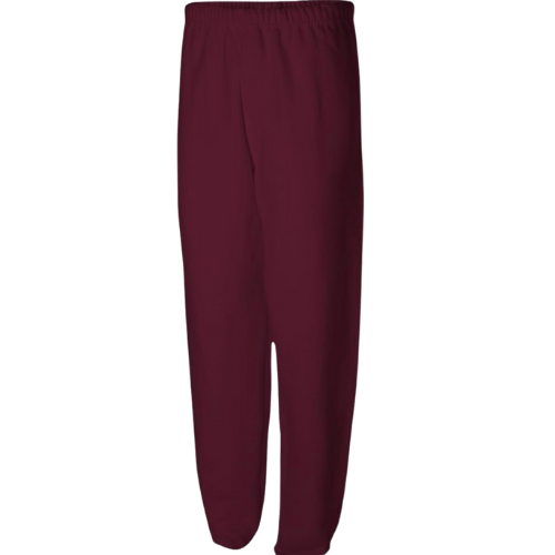 Sweatpants w/Pockets 100% Cotton (Maroon)