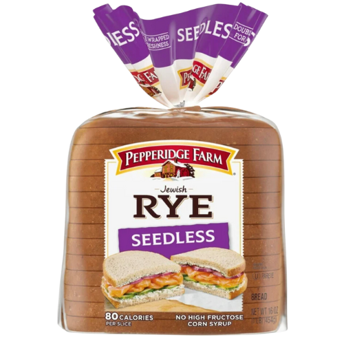 Pepperidge Farm Jewish Rye Seedless Bread, 16 oz.