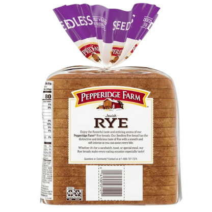 Pepperidge Farm Jewish Rye Seedless Bread, 16 oz.