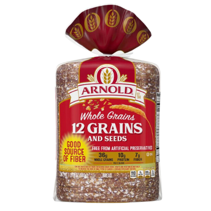 Arnold 12 Grains and Seeds Bread, 24oz