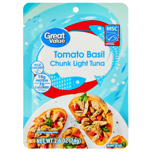 G-V Premium Tomato Basil Light Tuna, 2.6oz