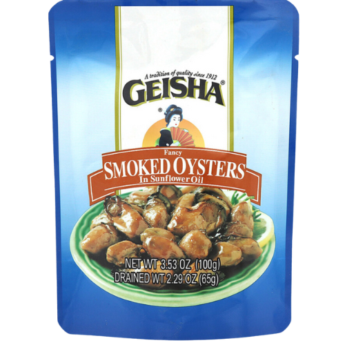 Geisha Smoked Oysters in Oil 3.53 oz.