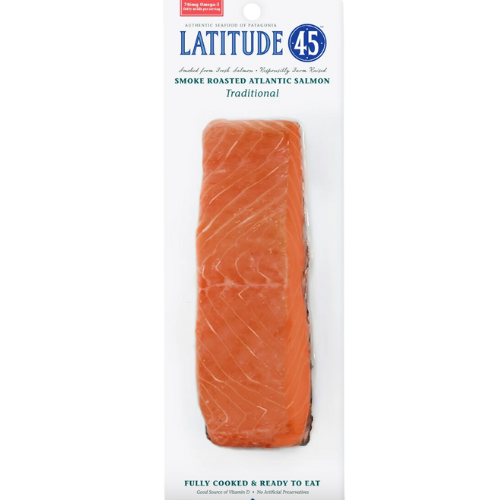 Latitude 45 Roasted Smoked Atlantic Salmon, 4oz