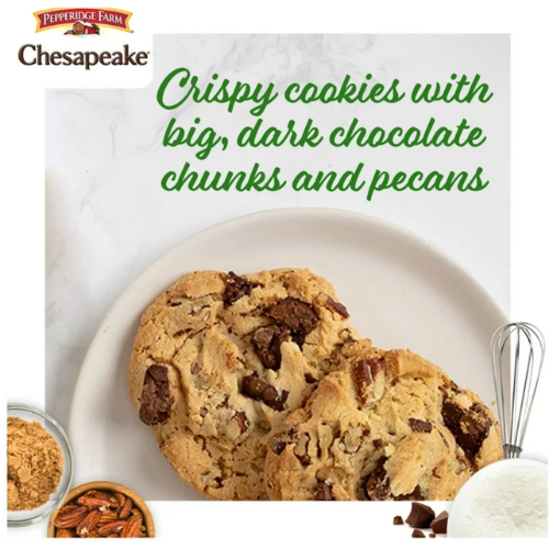 Pepperidge Farm Chesapeake Dark Chocolate Pecan Cookies, 7.2oz