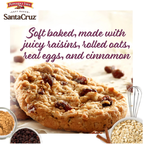 Pepperidge Farm Santa Cruz Oatmeal Raisin Cookies, 8.6 oz