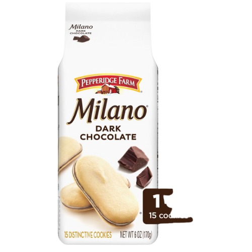 Pepperidge Farm Milano Dark Chocolate Cookies, 6oz