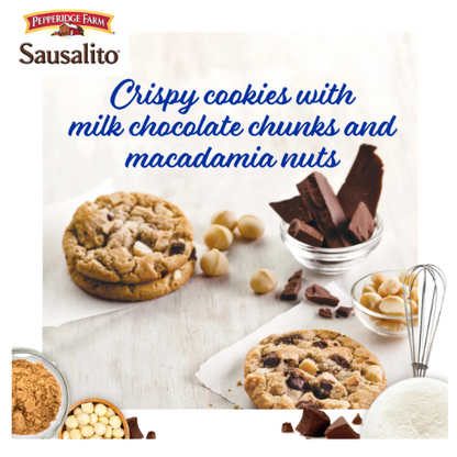 Pepperidge Farm Sausalito Crispy Milk Chocolate Macadamia Nut Cookies, 7.2oz