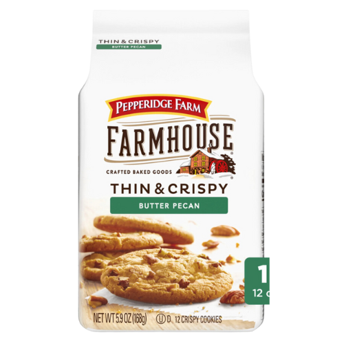 Pepperidge Farm Farmhouse Thin & Crispy Butter Pecan Cookies, 5.9oz