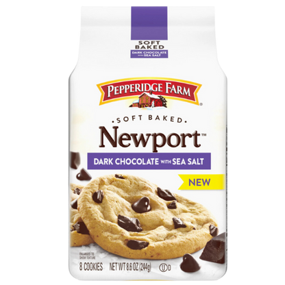 Pepperidge Farm Newport Dark Chocolate Cookies with Sea Salt, 8.6