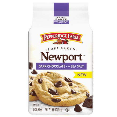 Pepperidge Farm Newport Dark Chocolate Cookies with Sea Salt, 8.6