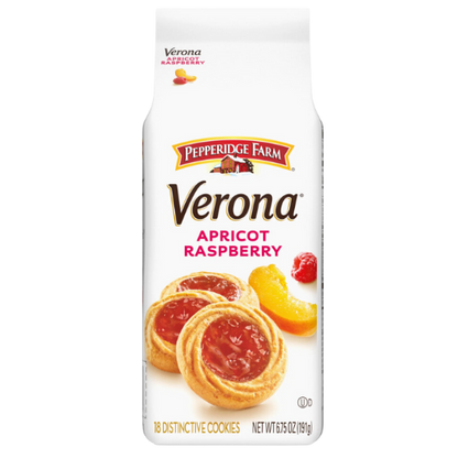 Pepperidge Farm Verona Apricot Raspberry Thumbprint Cookies, 6.75oz