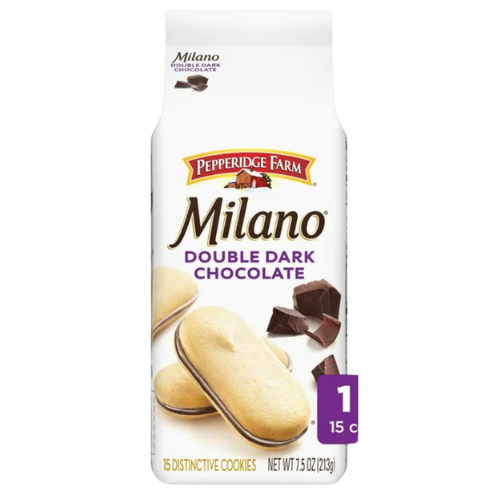 Pepperidge Farm Milano Double Dark Chocolate Cookies, 7.5oz