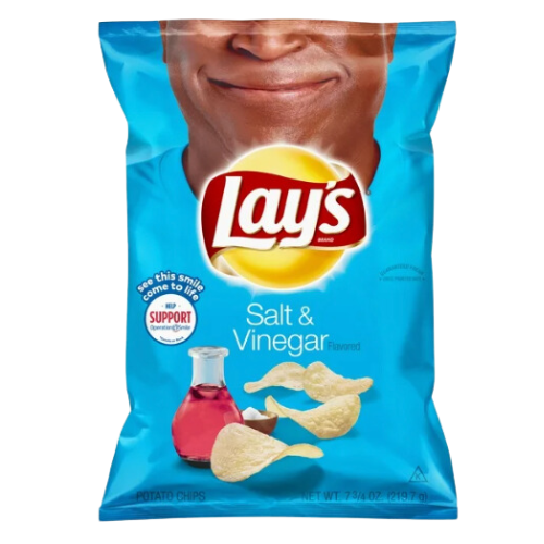 Lay's Salt & Vinegar Potato Chips, 7.75oz