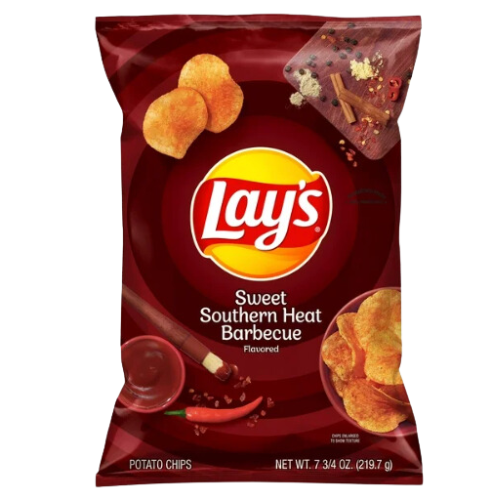 Lay's Potato Chips, Sweet Southern Heat BBQ, 7.75oz