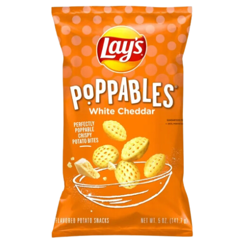 Lay's Poppables White Cheddar Potato Snacks, 5oz