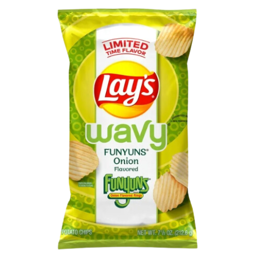 Lay's Wavy Funyuns Onion Potato Chips, 7.5oz