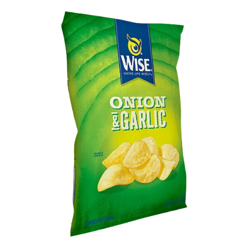 Wise Onion & Garlic Potato Chips, 7.5oz