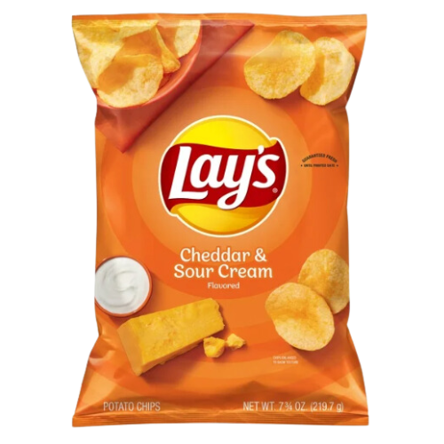 Lay's Potato Chips, Cheddar & Sour Cream, 7.75oz