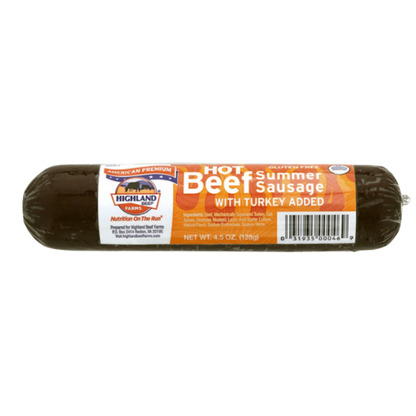 Highland Beef Farms Hot Summer Sausage 4.5oz