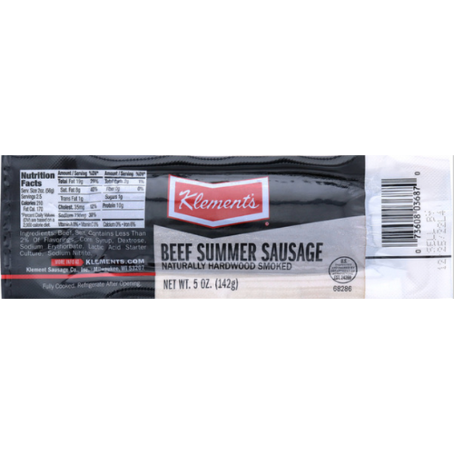 Klement's Beef Summer Sausage 5oz