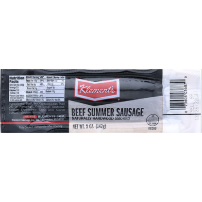 Klement's Beef Summer Sausage 5oz