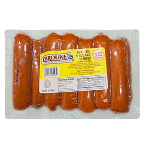 Caroline Beef Sausage 40oz (Pork Free)