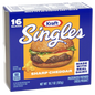 Kraft Singles Sharp Cheddar Singles, 12oz