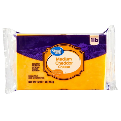 Block Medium Cheddar Cheese, 16oz